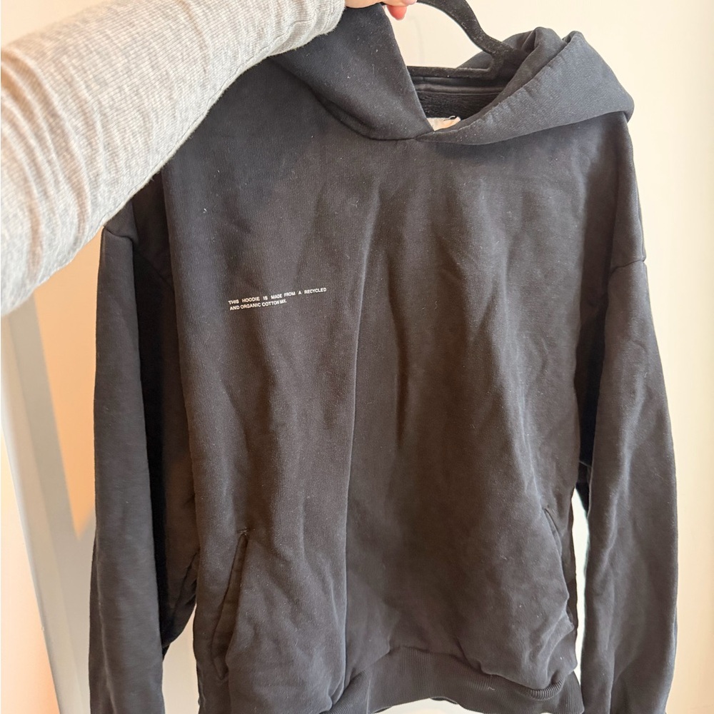 Pangaia Black Hoodie Sweater